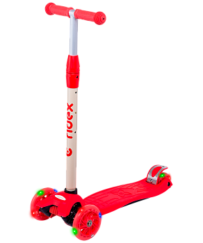 БЕЗ УПАКОВКИ Самокат 3-колесный Kiko, 120/80 мм, желтый/красный БЕЗ УПАКОВКИ Самокат 3-колесный Kiko, 120/80 мм, желтый/красный