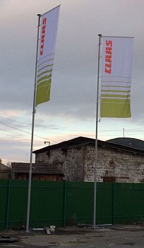 Флагшток уличный стационарный секционный Nordwerk СУПЕР БАННЕР 9 метров