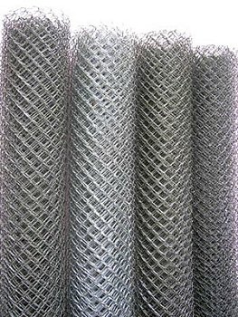 Сетка рабица оцинкованная 50х50 мм d 2 мм размер 10х1,5 м